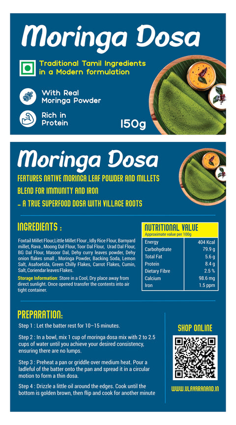 Millet Dosa Mix (Moringa) 250 g